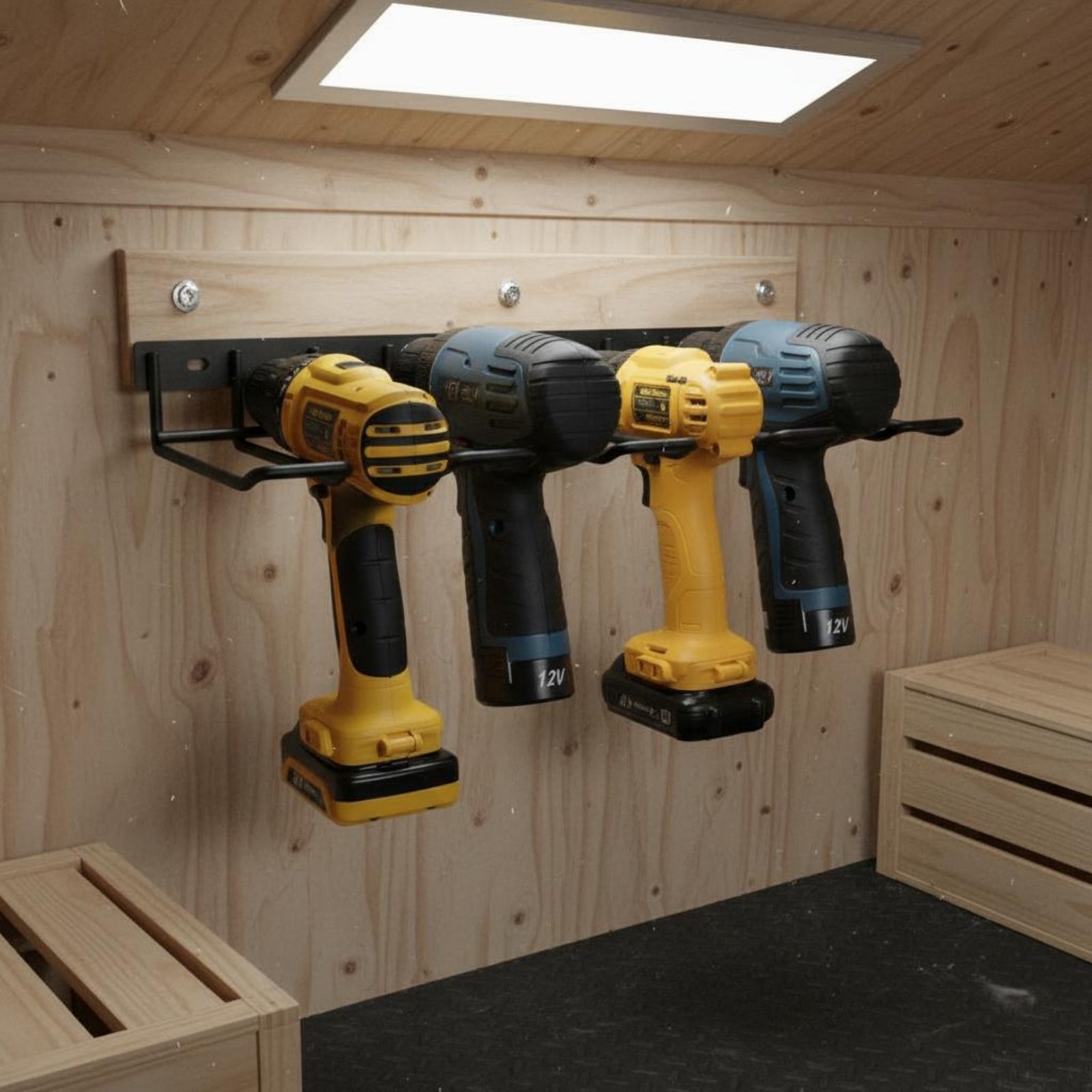 Power Tools Holder - Wall Mount Drill Holder Easy Installation