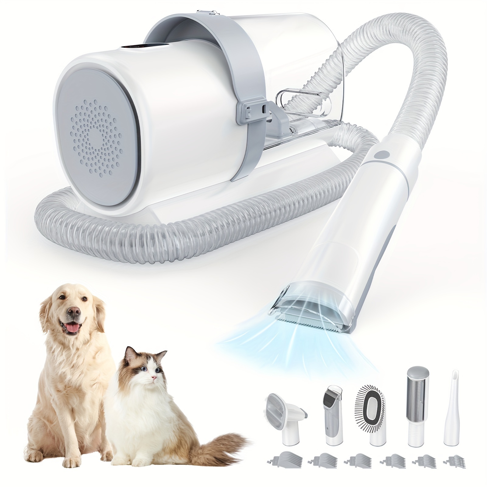 Power Tools Cat - Pet Grooming Vacuum Kit 5 in