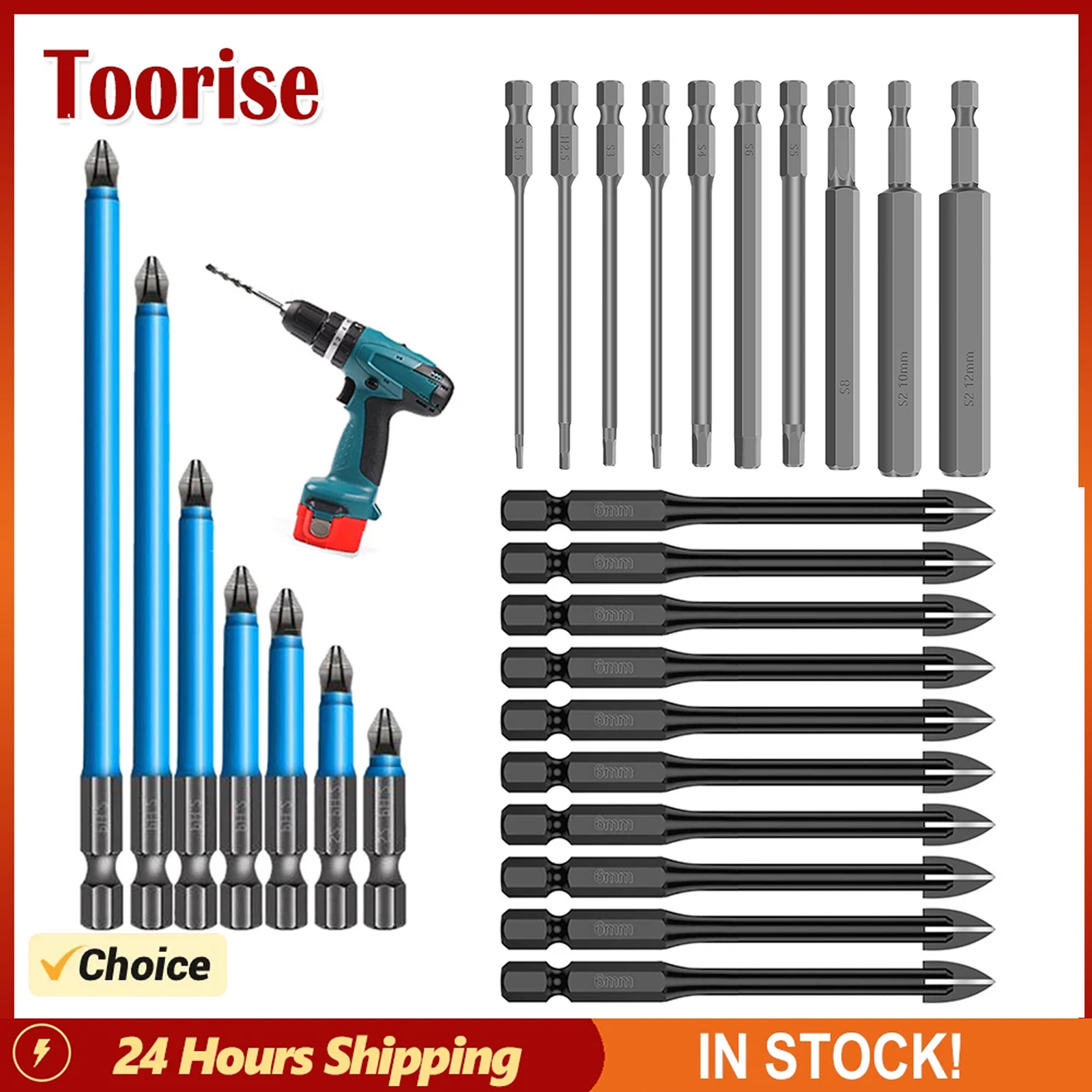 Power Key Tools - Hex Shank Drill Screw Driver Bits