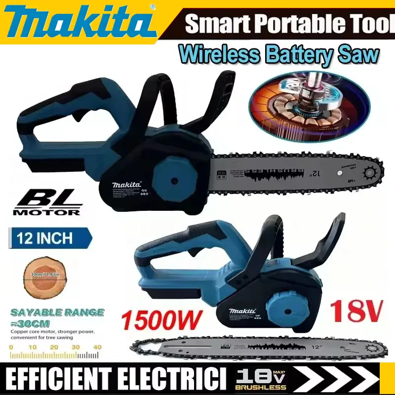 Power Tools Workshop - Makita 12Inch Brushless Electric Chain Saw