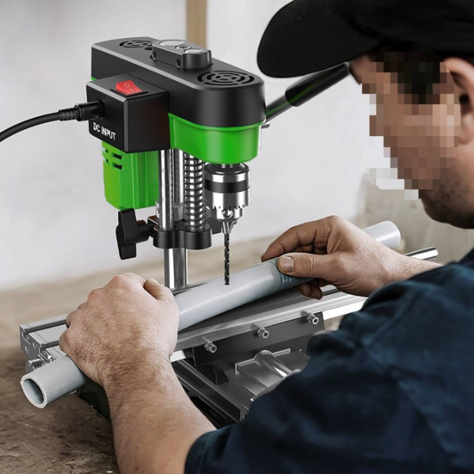 Power Tools Workshop - Mini Drill Press Multi-Functional Benchtop Drill