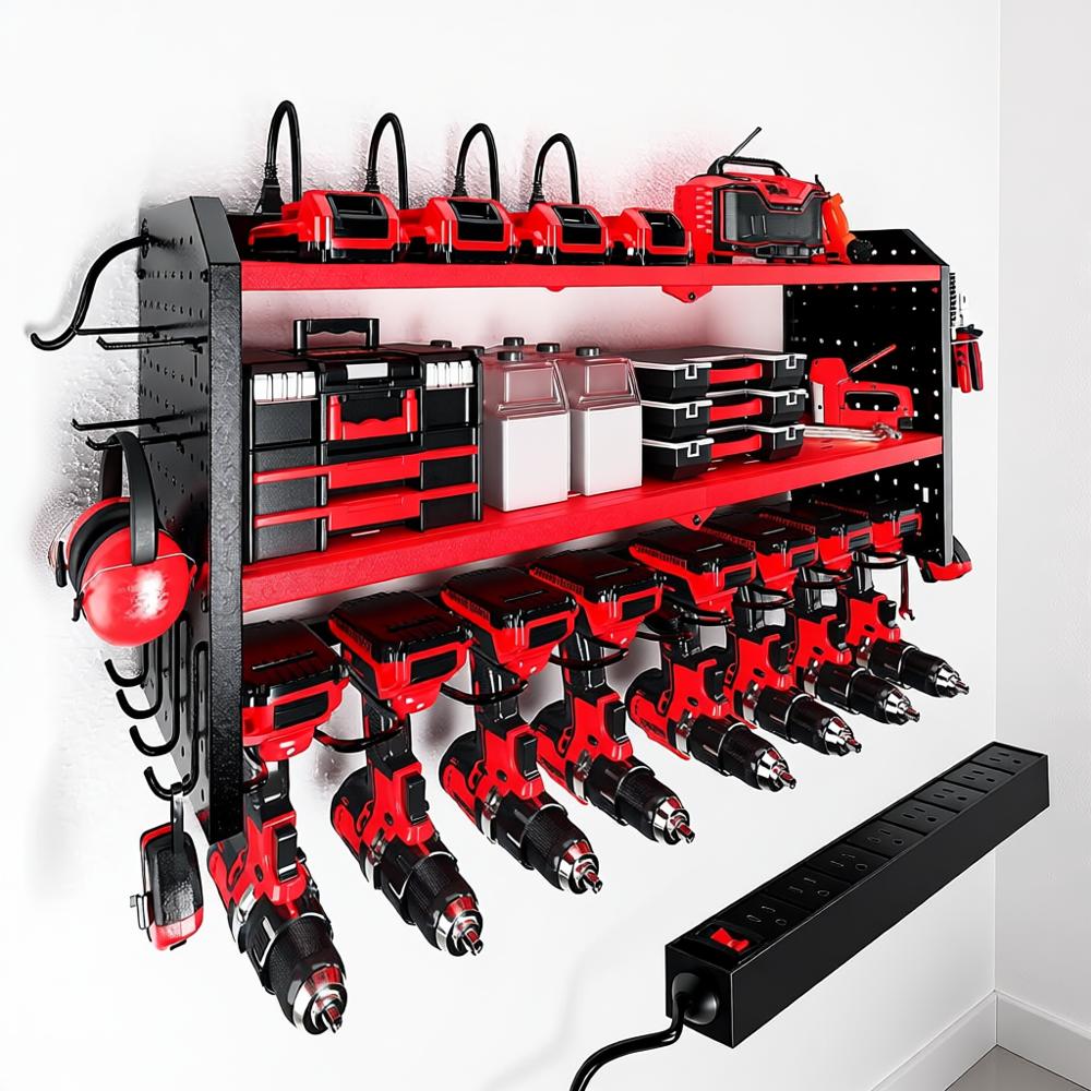 Power Tools Holder - Power Tool Organizer with Charging Station,