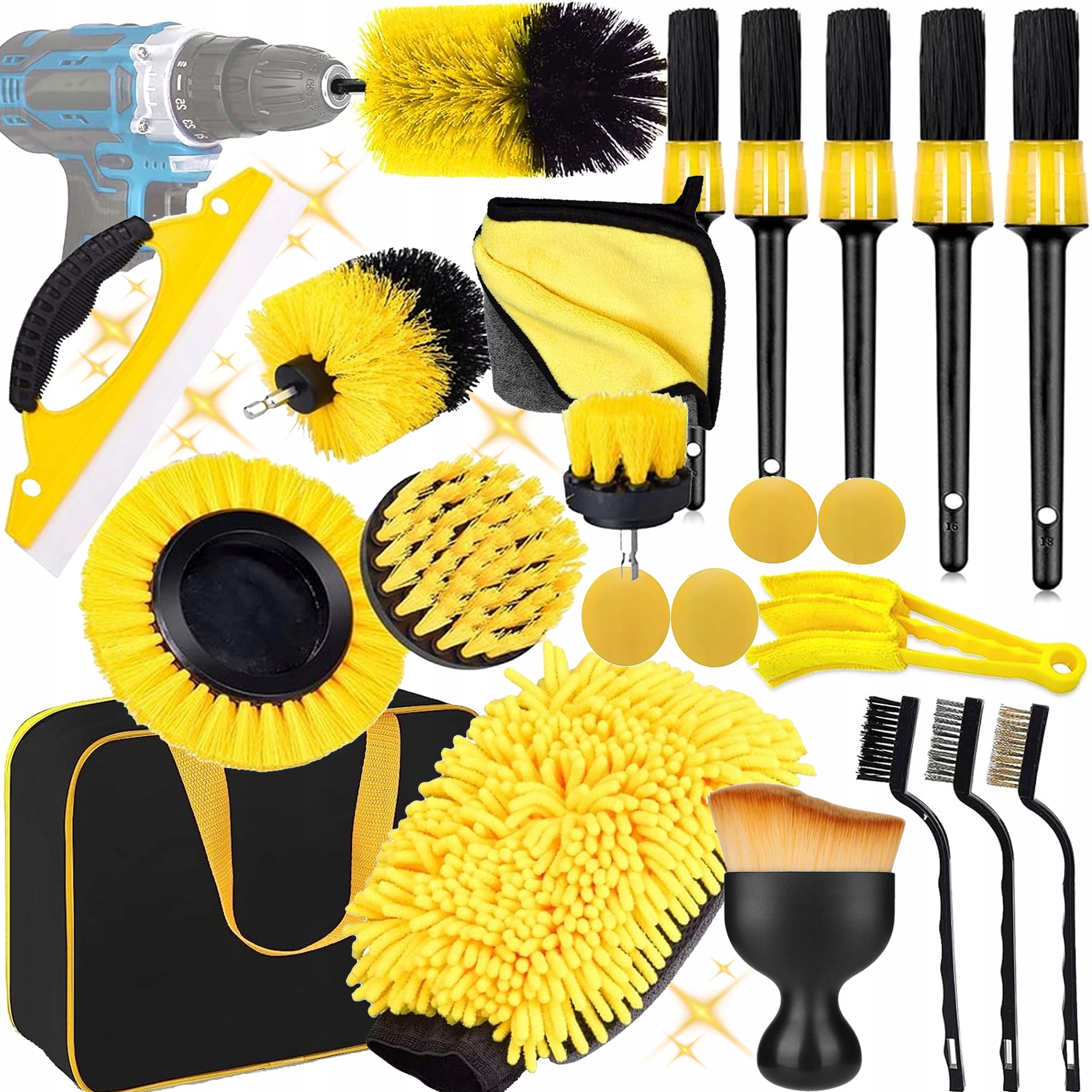 Power Tools In Automotive - 20-Piece Drill Brush Tool Kit, Power