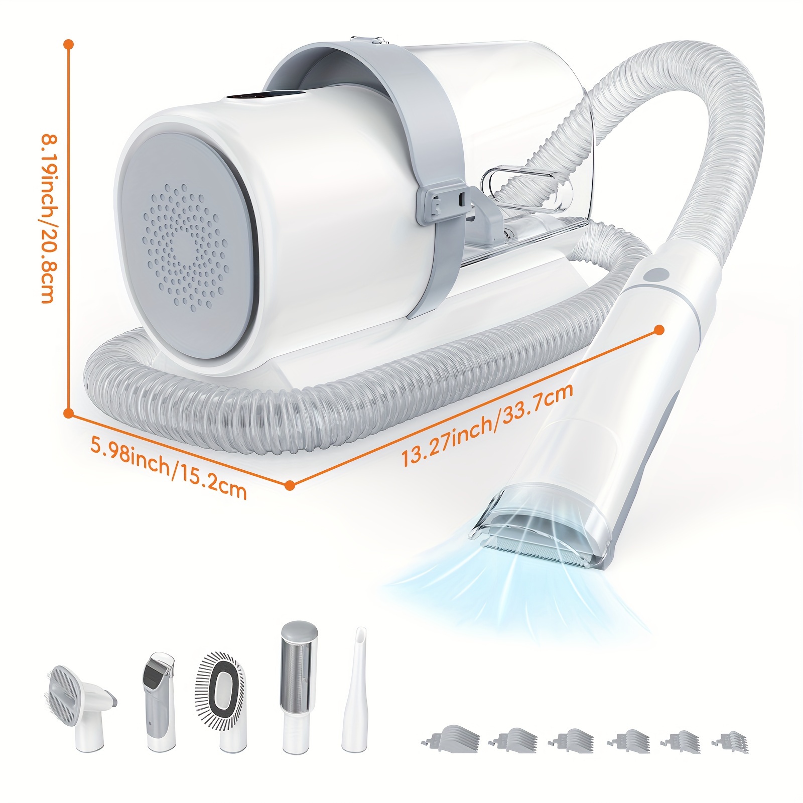 Pet Grooming Vacuum Kit 5 in 1 - Power Tools Cat ulasan dan harga