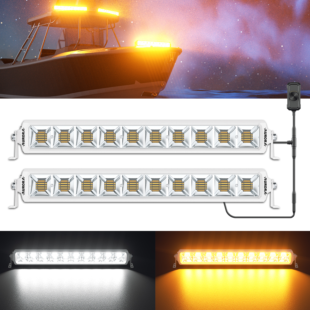 Dual Color Led Light Bar 4PCS  - Power Tools Yellow Color ulasan dan harga