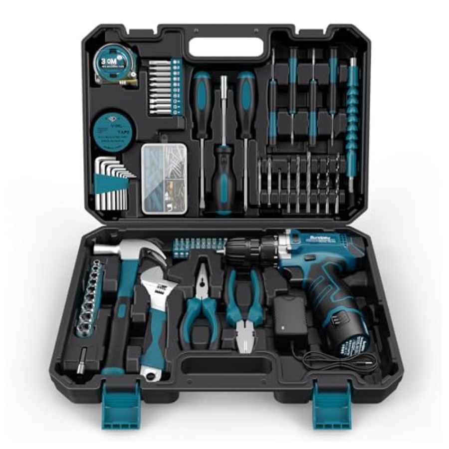 Sundpey Tool Kit 206PCs with D - Power Tools Combo Kits ulasan dan harga