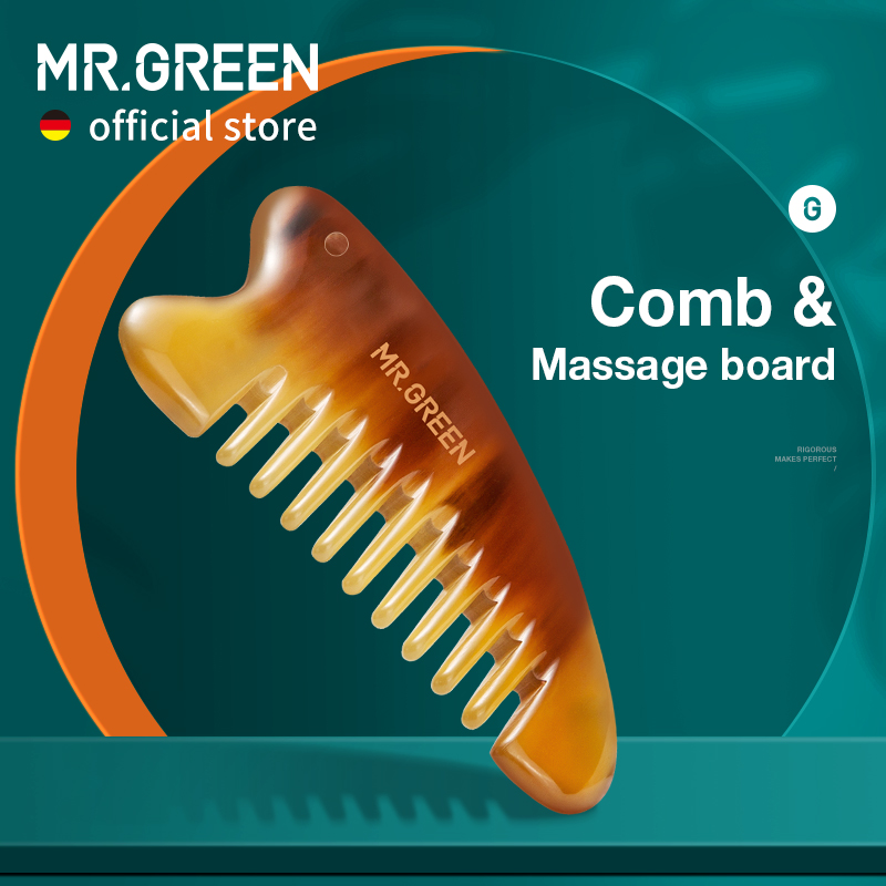 MR.GREEN Comb With Guasha Scra - Power Tools Green Color ulasan dan harga