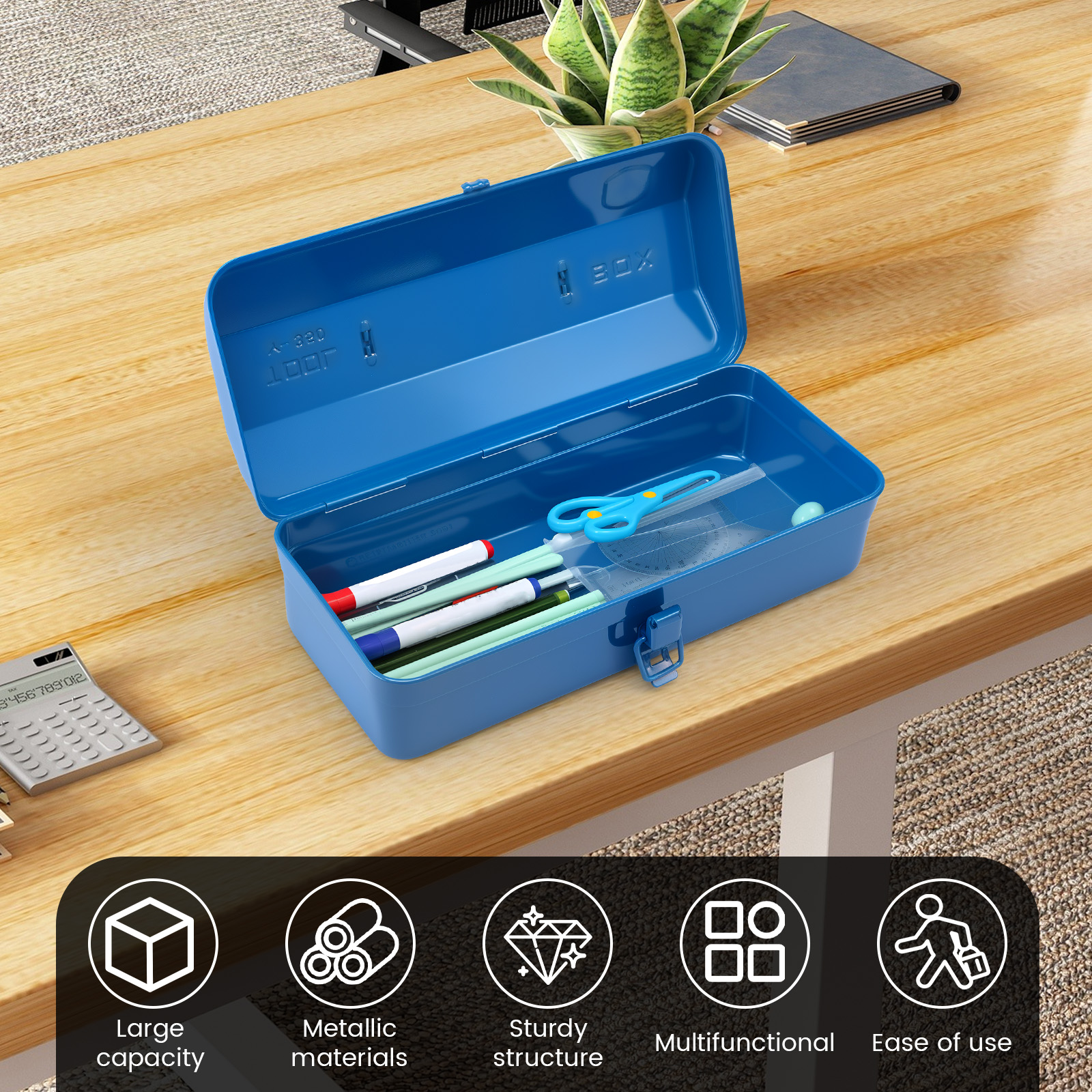 Hardware Metal Toolbox Portabl - Power Tools Catalogue ulasan dan harga
