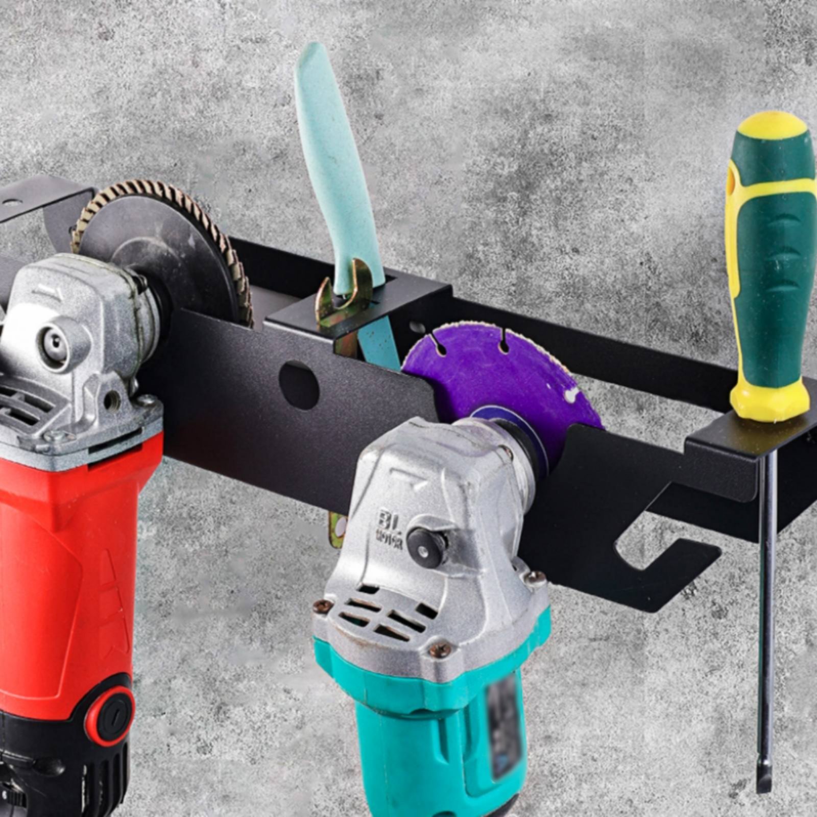 4 Bay Angle Grinder Rack Heavy - Power Tools Workshop ulasan dan harga
