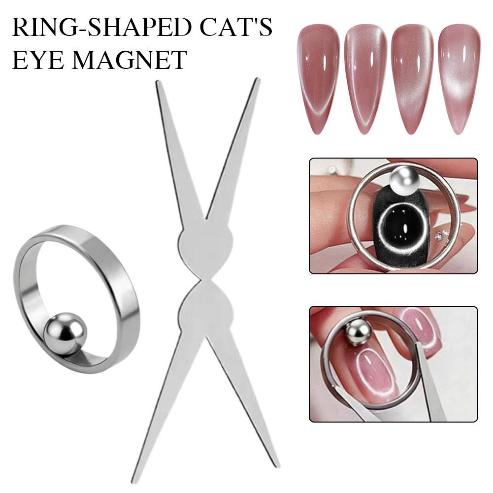 Nail Art Hollow Cat Eye Round  - Power Tools Cat ulasan dan harga