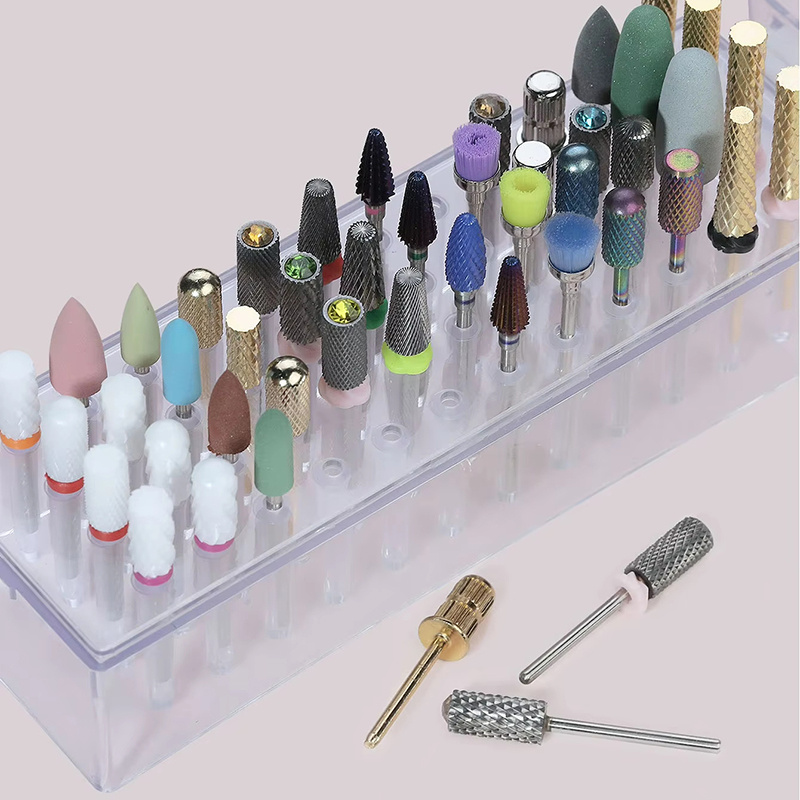 48 Holes Clear Nail Drill Bits - Power Tools Holder ulasan dan harga