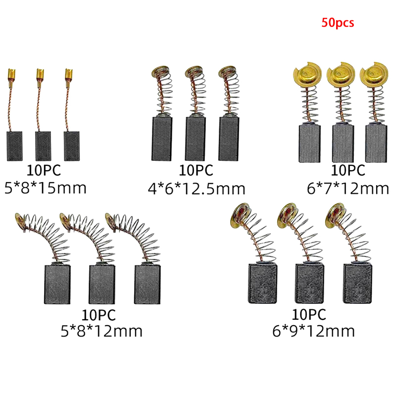50pcs Carbon Brush Replacement - Power Tools Repairs ulasan dan harga