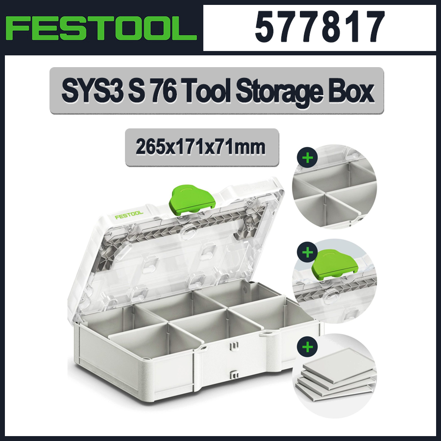 FESTOOL SYS3 S 76 Tool Storage - Power Tools Festool ulasan dan harga