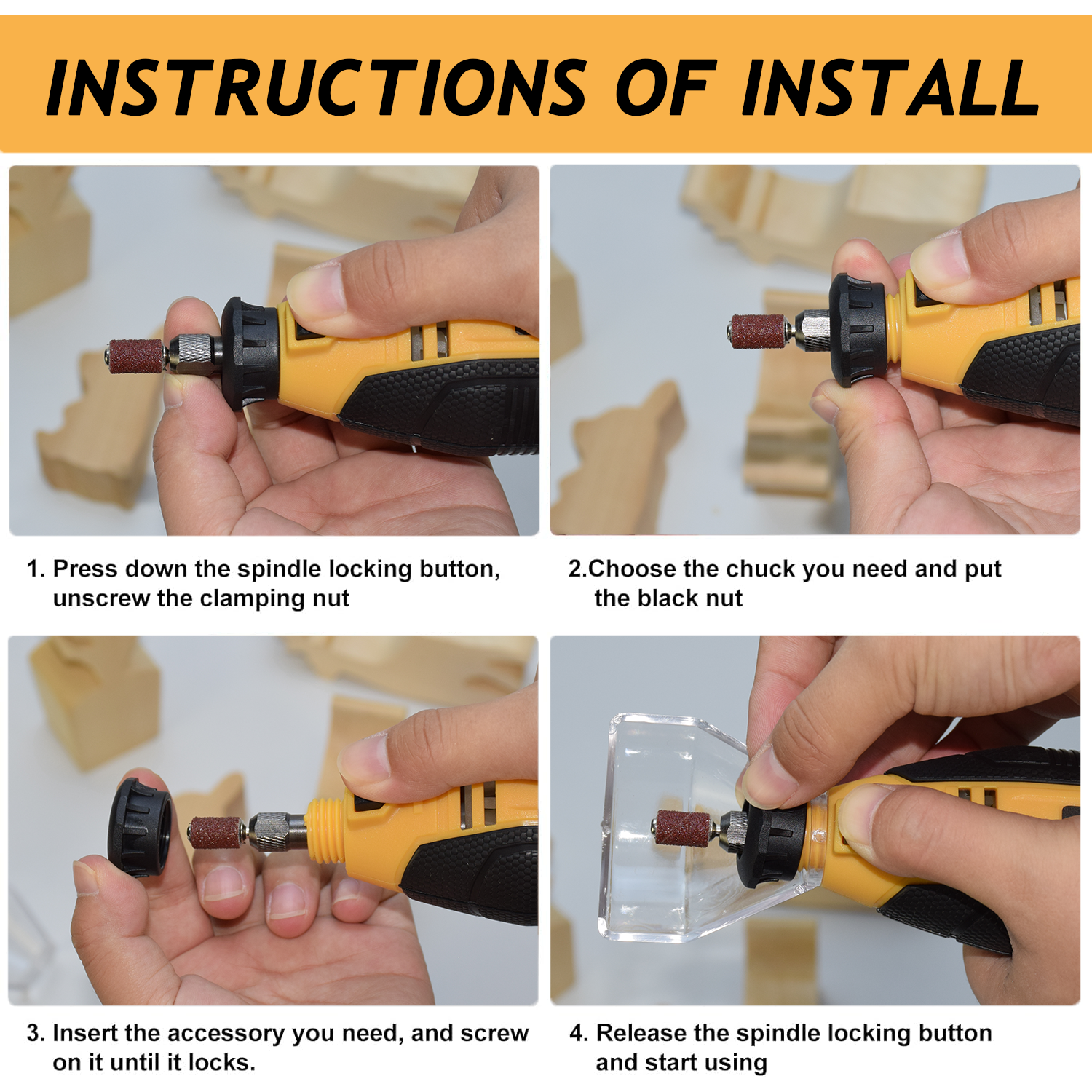 Rotary Tool Kit, Equipped With - Kit Power Tools ulasan dan harga