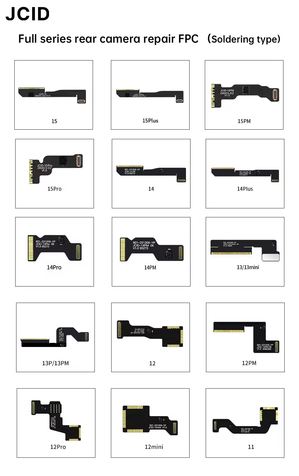 JCID Rear Camera Repair FPC Fl - Power Tools Green Color ulasan dan harga