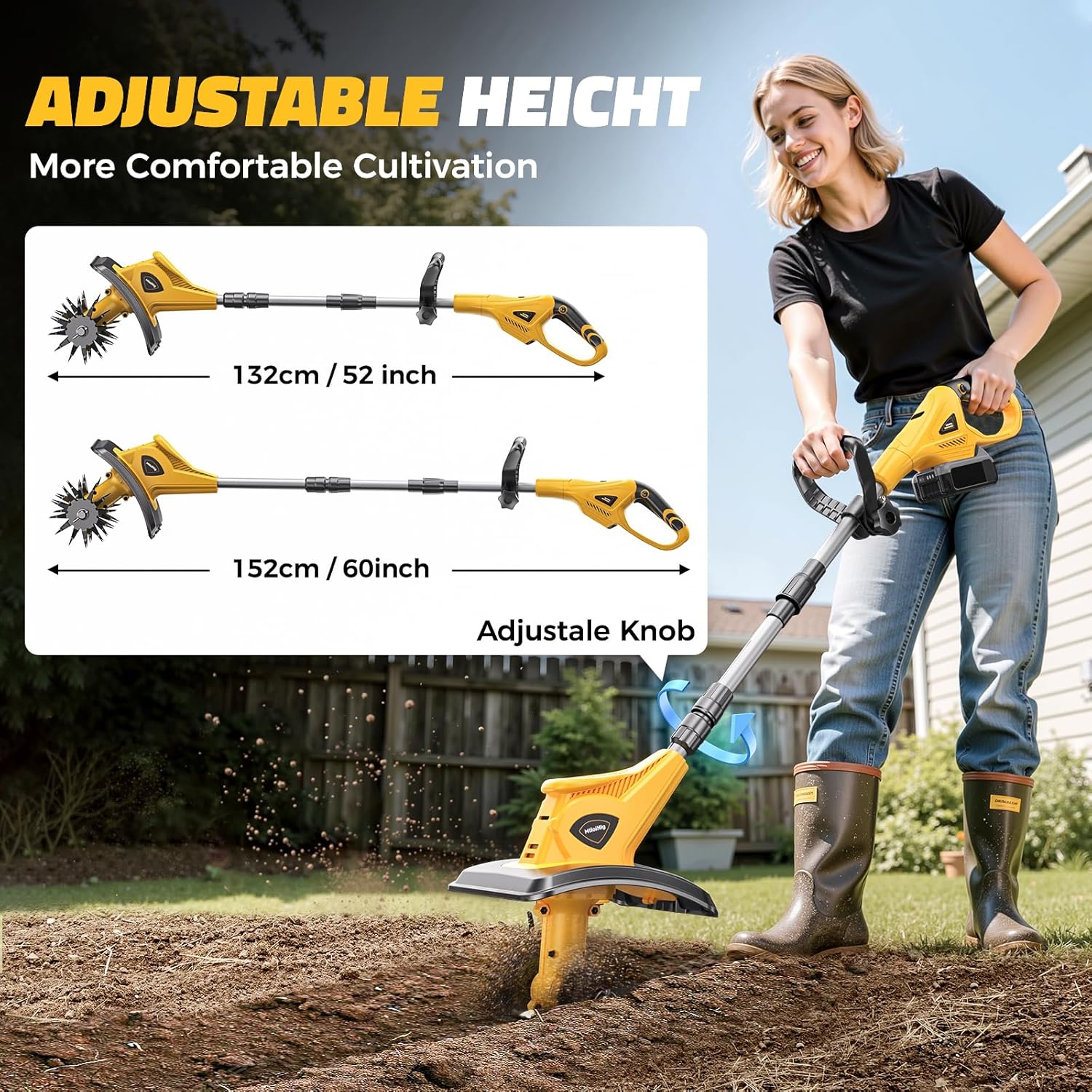 Cordless Tiller Cultivator Com - Power Tools Workshop ulasan dan harga