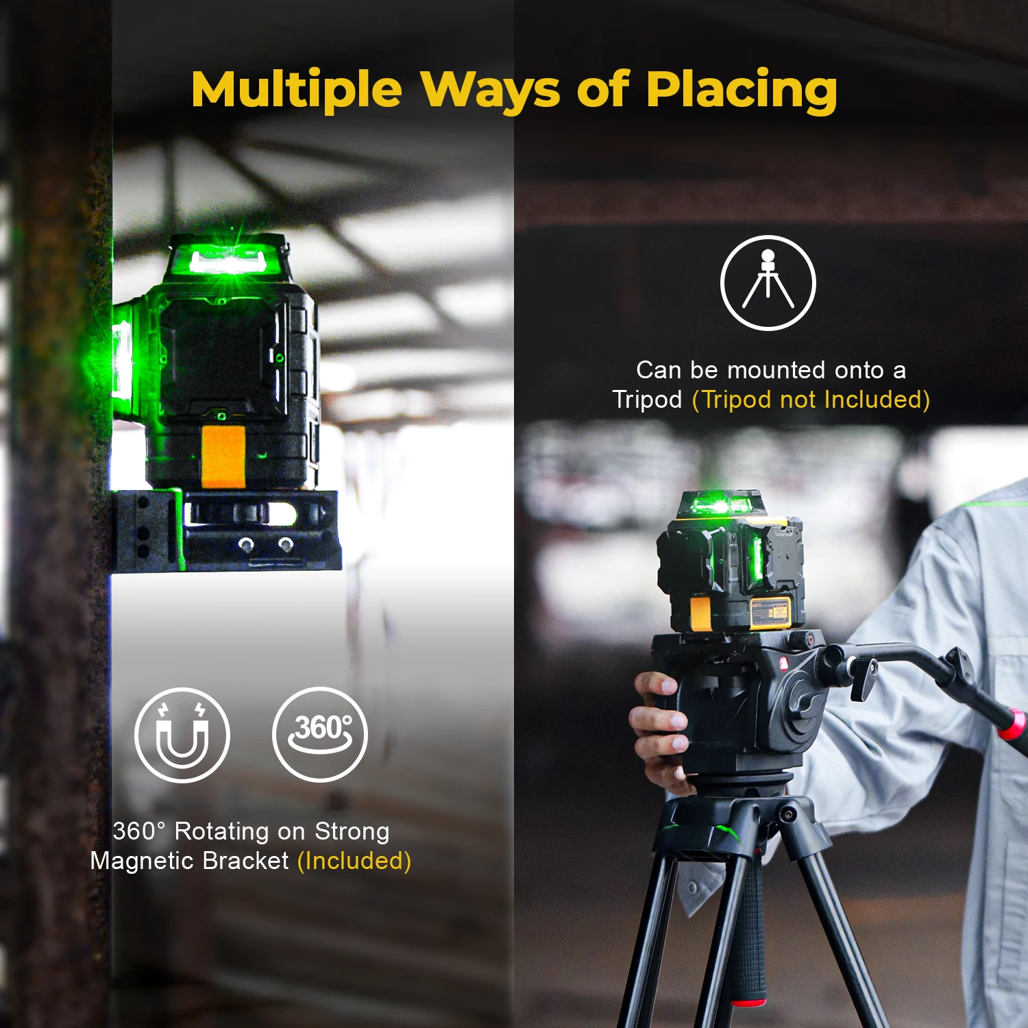KAIWEETS KT360A 3D Cross Line  - Power Tools Green Color ulasan dan harga