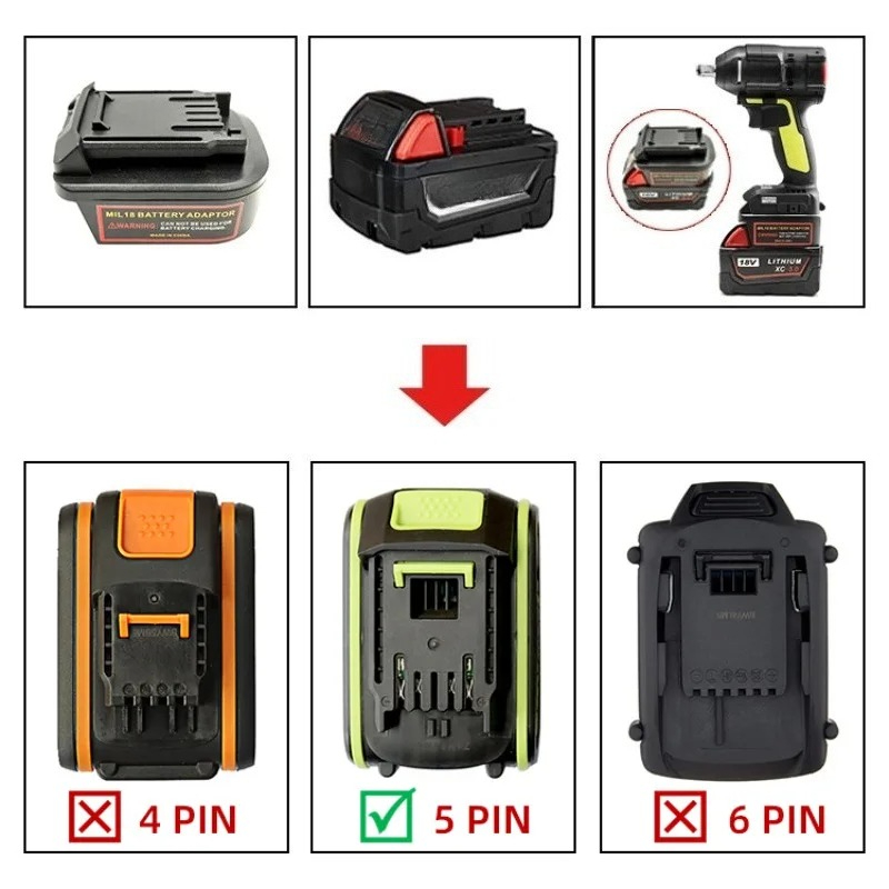 Battery Adapter Converter for  - Power Tools Green Color ulasan dan harga