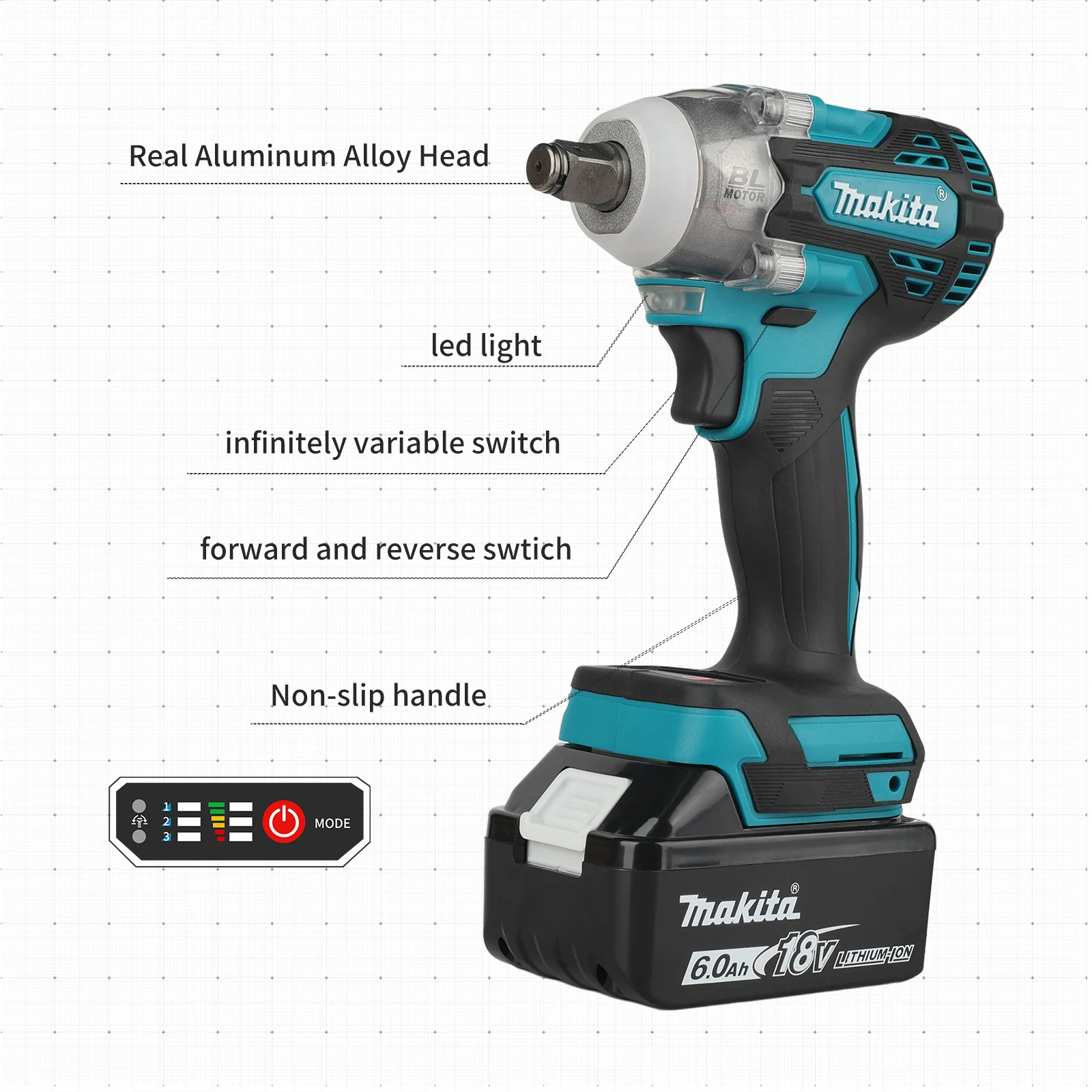 Makita DTW300 18V Tool Set Bru - Power Tools Repairs ulasan dan harga