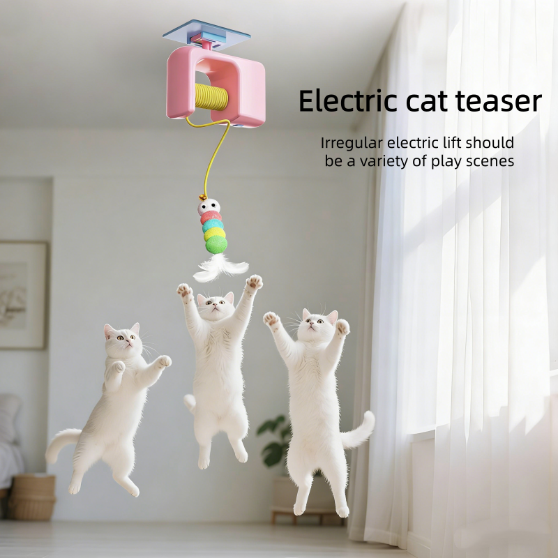 Electric Cat Toy with 2 Ropes  - Power Tools Cat ulasan dan harga